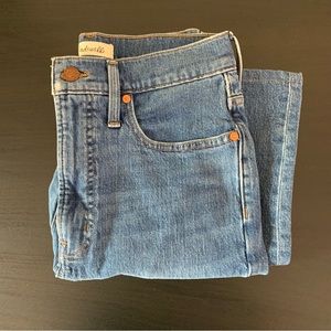 Madewell The Perfect Vintage Jean, Med Wash, High Rise, Straight Leg, Sz 27, EUC